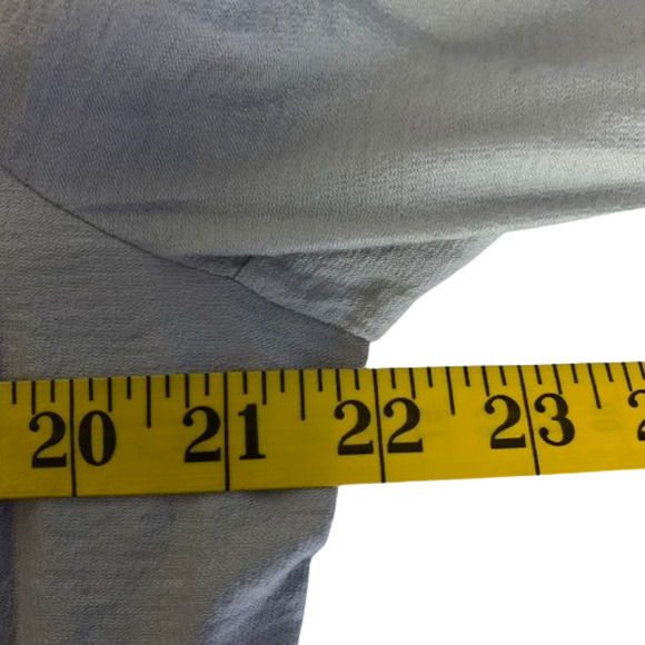 CHICO'S Light Gray Long Sleeve Blouson Shirt Dress‎ - Picture 15 of 15